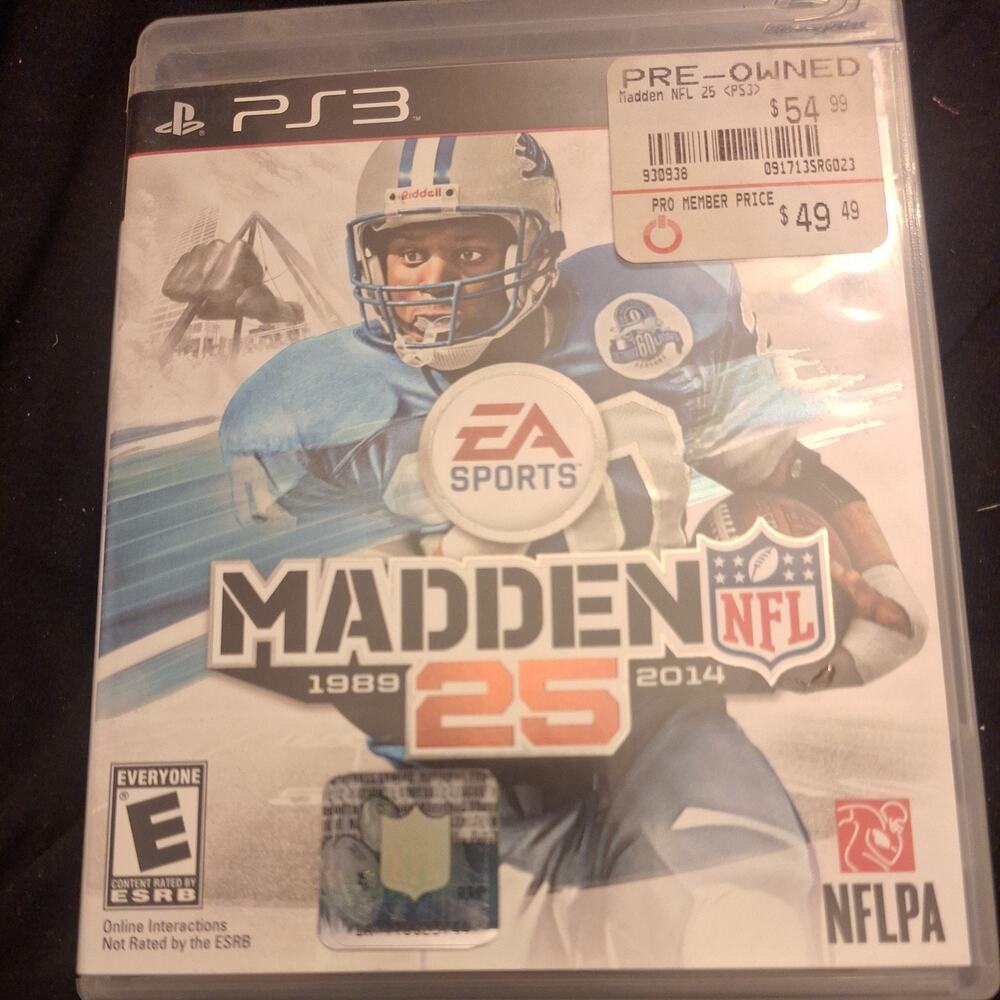 Sony Playstation 3 PS3 Madden NFL 25 Football EA Sports Video Game Complete